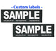 1 x Pair of Custom Labels for your Dog Harness