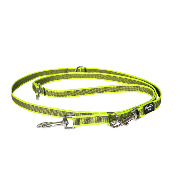 7.2 Foot / 2.2 Meter Double Clasp - Adjustable Length - Super Grip Leash - JULIUSK9® CANADA