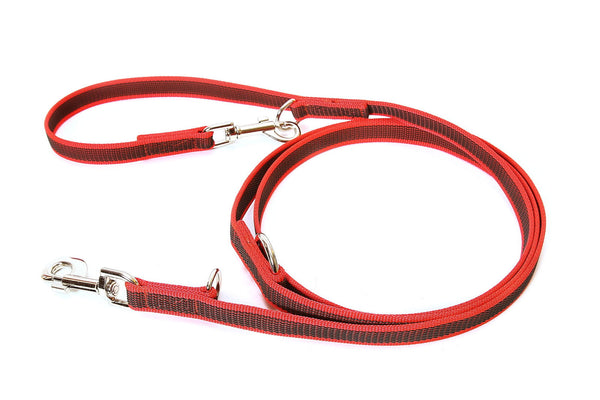 7.2 Foot / 2.2 Meter Double Clasp - Adjustable Length - Super Grip Leash - JULIUSK9® CANADA