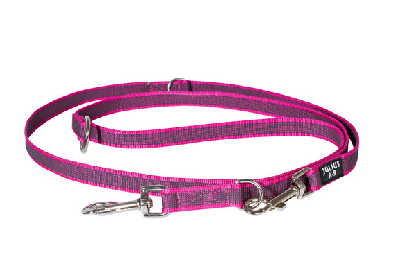 7.2 Foot / 2.2 Meter Double Clasp - Adjustable Length - Super Grip Leash - JULIUSK9® CANADA