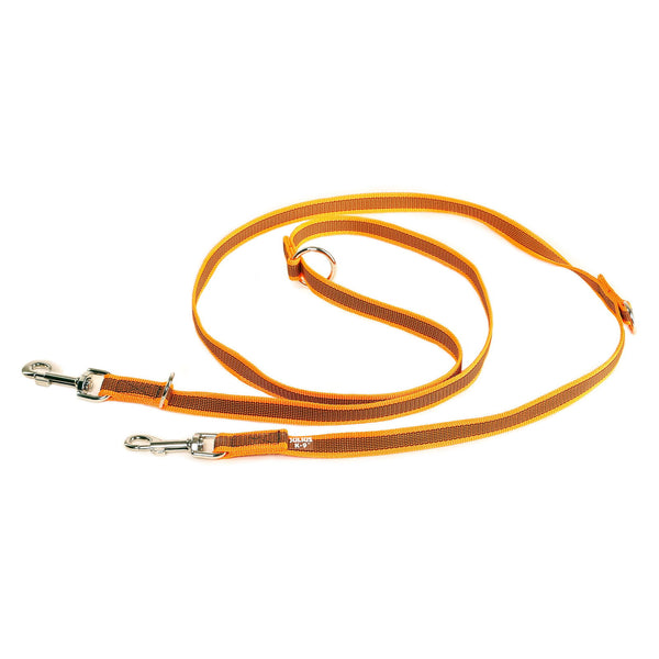 7.2 Foot / 2.2 Meter Double Clasp - Adjustable Length - Super Grip Leash - JULIUSK9® CANADA