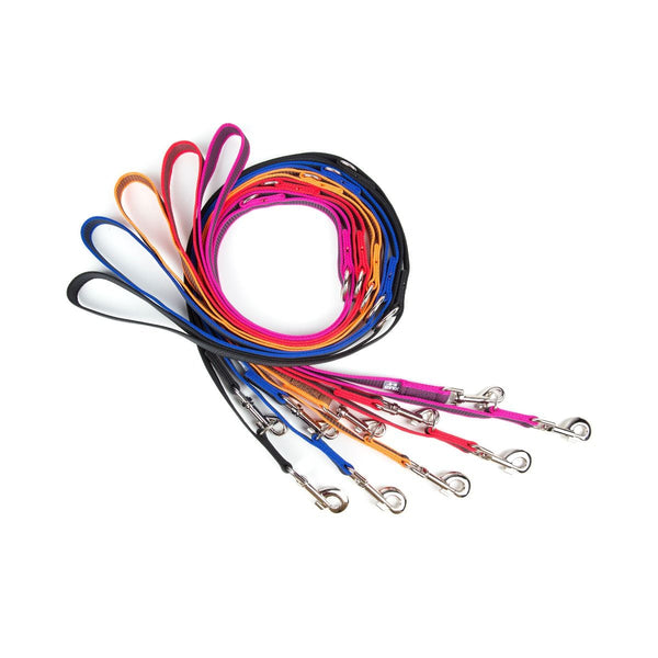 7.2 Foot / 2.2 Meter Double Clasp - Adjustable Length - Super Grip Leash Thin 14mm - JULIUSK9® CANADA