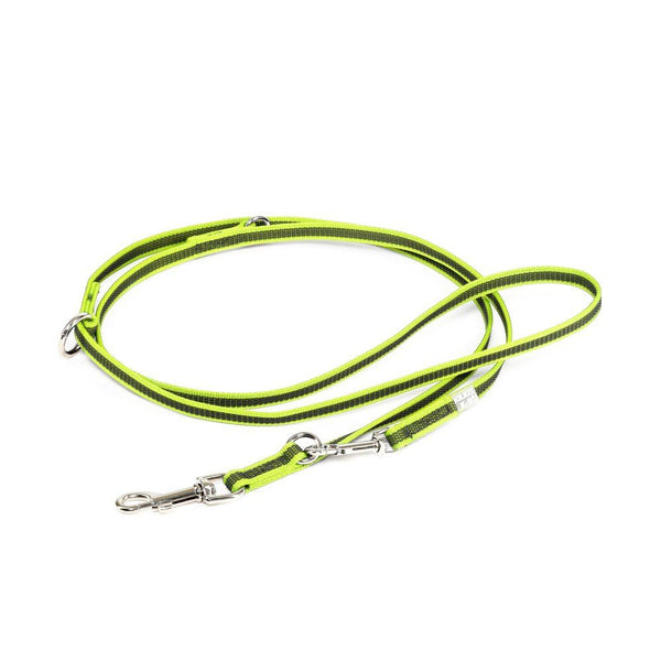 7.2 Foot / 2.2 Meter Double Clasp - Adjustable Length - Super Grip Leash Thin 14mm - JULIUSK9® CANADA