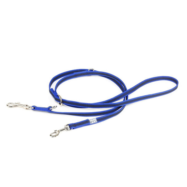 7.2 Foot / 2.2 Meter Double Clasp - Adjustable Length - Super Grip Leash Thin 14mm - JULIUSK9® CANADA