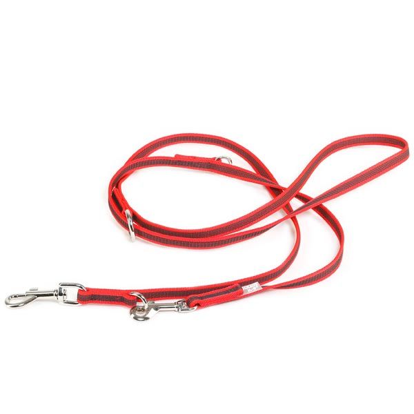 7.2 Foot / 2.2 Meter Double Clasp - Adjustable Length - Super Grip Leash Thin 14mm - JULIUSK9® CANADA