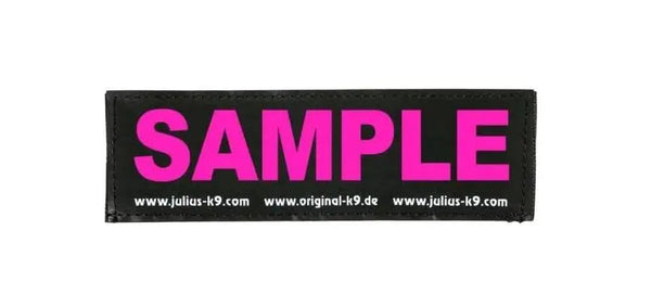1 x Pair of Custom Labels for your Dog Harness - JULIUSK9® CANADA