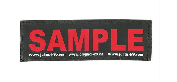 1 x Pair of Custom Labels for your Dog Harness - JULIUSK9® CANADA