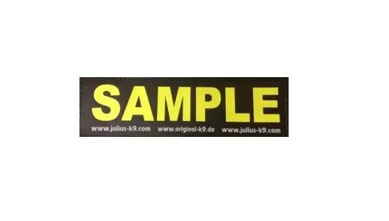 1 x Pair of Custom Labels for your Dog Harness - JULIUSK9® CANADA