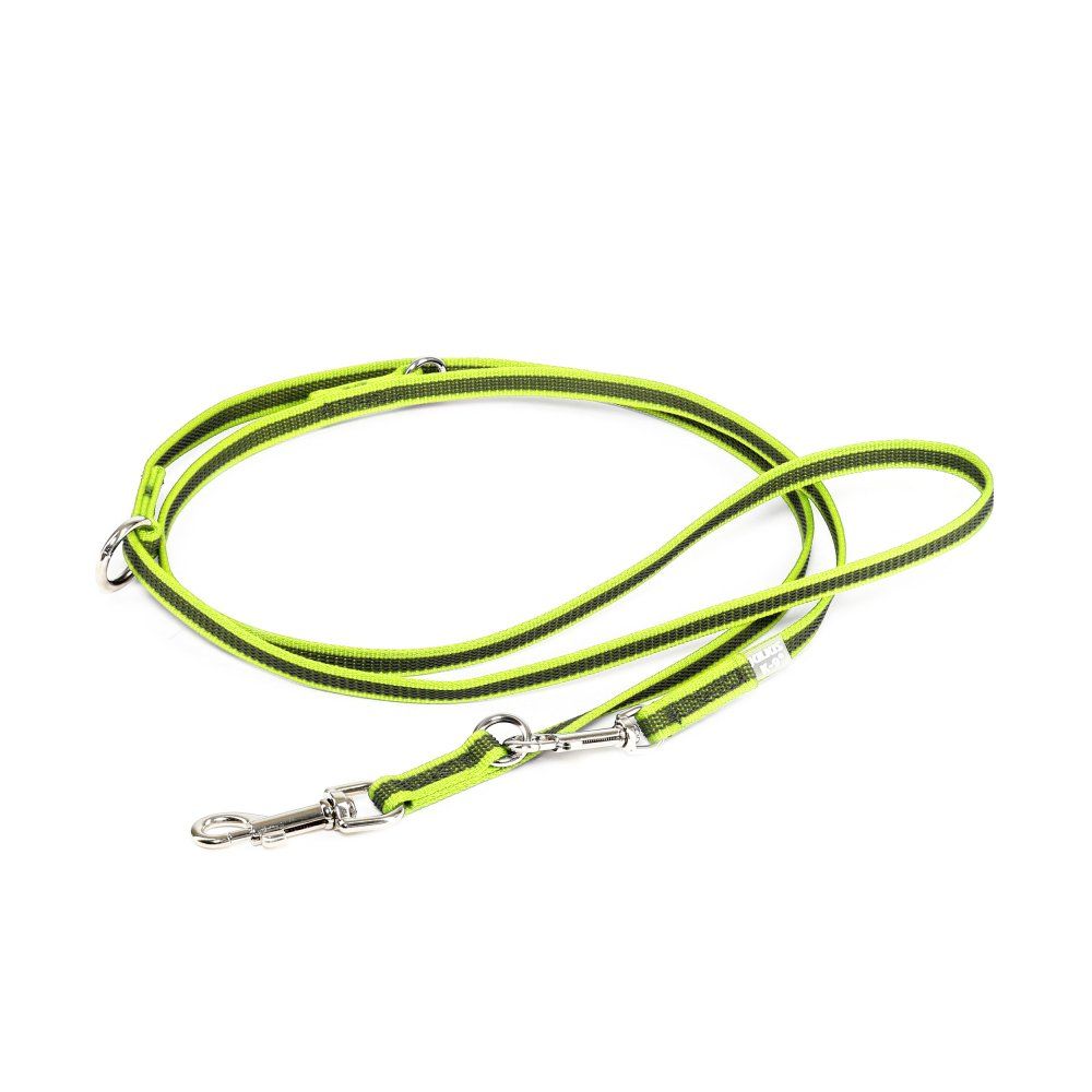 7.2 Foot / 2.2 Meter Double Clasp - Adjustable Length - Super Grip Leash Thin 14mm - JULIUSK9® CANADA