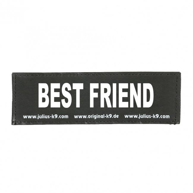 "Best Friend" Large / Small Harness Labels - Set of 2 Labels / patches - JULIUSK9® CANADA