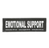 "EMOTIONAL SUPPORT" Large / Small Harness Labels - Set of 2 Labels / patches - JULIUSK9® CANADA