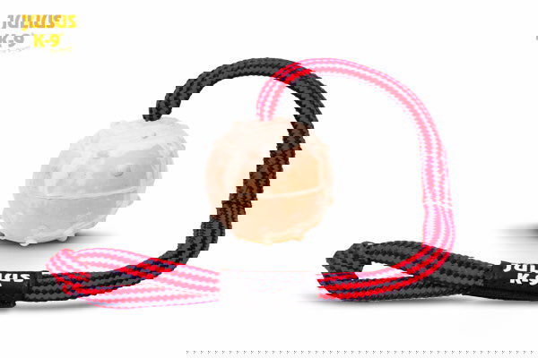 IDC® Natural rubber ball with string + Handle - JULIUSK9® CANADA