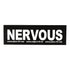 "NERVOUS" Large / Small Harness Labels - Set of 2 Labels / patches - JULIUSK9® CANADA