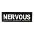 "NERVOUS" Large / Small Harness Labels - Set of 2 Labels / patches - JULIUSK9® CANADA