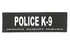 "POLICE K-9" Large / Small Harness Labels - Set of 2 Labels / patches - JULIUSK9® CANADA