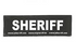 "SHERIFF" Large / Small Harness Labels - Set of 2 Labels / patches - JULIUSK9® CANADA