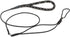 Show leash - black with rope handle 1,2 m / 4ft - JULIUSK9® CANADA
