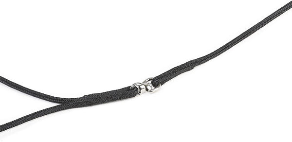 Show leash - black with rope handle 1,2 m / 4ft - JULIUSK9® CANADA