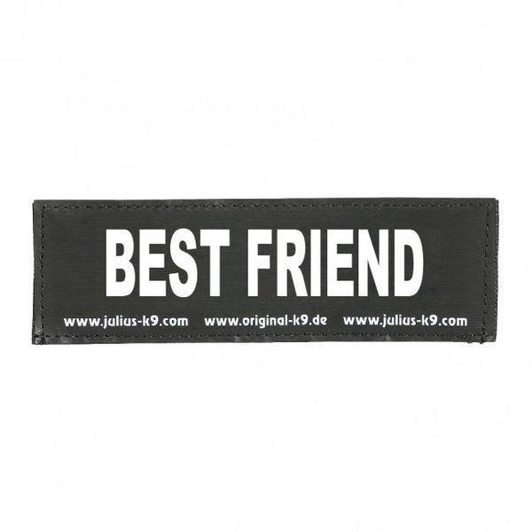 "Best Friend" Large / Small Harness Labels - Set of 2 Labels / patches Julius K9