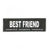 "Best Friend" Large / Small Harness Labels - Set of 2 Labels / patches Julius K9