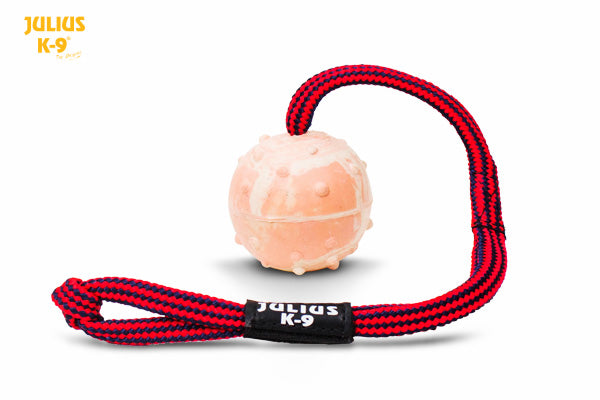 IDC® Natural rubber ball with string + Handle