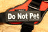 "Do Not Pet" Large / Small Harness Labels - Set of 2 Labels / patches - JULIUSK9® CANADA